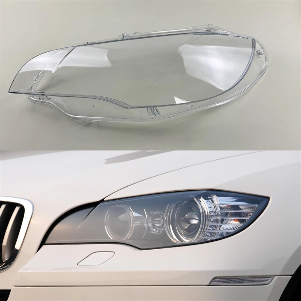 Headlight Lens Cover Replacement For Bmw X6 E71 20082014, Clear, Scratchresistant, Low Left 9351714751254
