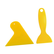 2pcs Vinyl Wrap Tool Kit Yellow Scraper Set for Car Window Tint Installation Smooth Air Bubble Removal