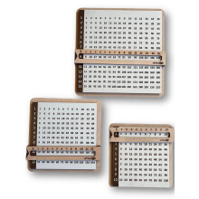 Wooden Multiplication Board for Kids 12x12 Chart with Viewer Window, SelfGuided Learning Tool