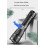 Rechargeable Flashlight with Telescopic Zoom Control, USB Fast Charging, Long Range Camping Torch 2