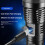 Rechargeable Flashlight with Telescopic Zoom Control, USB Fast Charging, Long Range Camping Torch 5