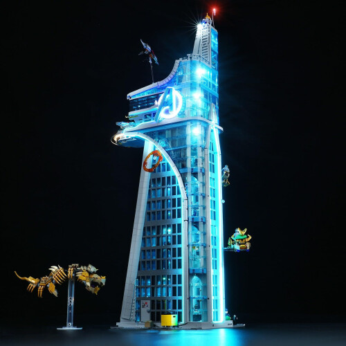 LED Light Kit for  76269 Avengers Tower, Enhanced Display Lighting and Easy Installation