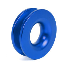 Winch Recovery Ring 66000 lbs Aluminum Alloy Snatch Pulley for ATV UTV SUV OffRoad Blue