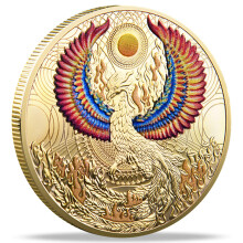 Phoenix Chinese Zodiac Challenge Coin Scratch Tool, Dual Purpose Good Luck Token with Durable Metal Build