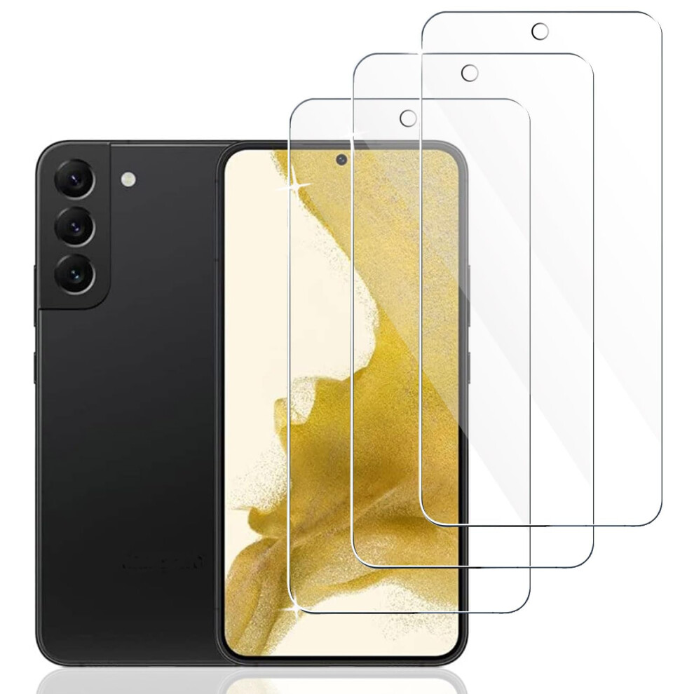 3 Pack Screen Protector For Samsung Galaxy S22 Plus, 9H Tempered Glass With Antiscratch And Hd Clarity 9351714752558