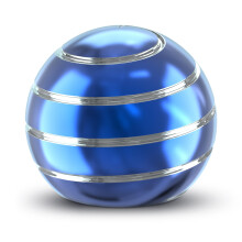 Kinetic Spinning Desk Toy for Office Stress Relief, Hypnotic Blue Fidget Gift for Adults 1.77'