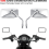 Universal Chrome Motorcycle Mirrors, 10mm Rear View Side Mirrors Handle Bar End 2