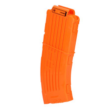 Magasin til blødt kuglevåben til skumpilepistoler, holdbar ABS-plastik hurtigladningsklemme med anti-støddesign, kompatibel med Nerf Elite-serien