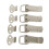 4 Pack Spring Loaded Toggle Latch 2.8 Inch Heavy Duty Iron Catch for Toolbox Cabinet Storage Box 4