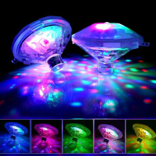 Waterproof Floating Pool Lights with 7 Lighting Modes, Color Changing LED Bath Lights for Tub Pond Hot Tub