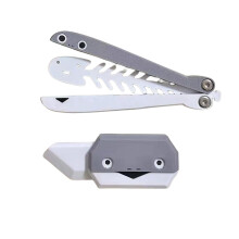 3D Printed Colorful Fidget Knife Toy Set, Dual Size Turtle Butterfly Fishbone Design for Stress Relief