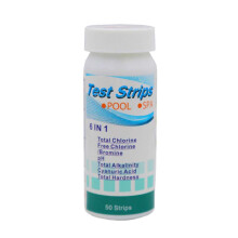 6‑in‑1 Pool and Spa Test Strips for Chlorine and pH, Fast Color‑Change Results, Easy Water Testing