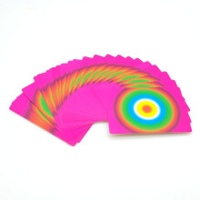 Fanning and Manipulation Cards with Color Ring Back for Stage Magic Tricks