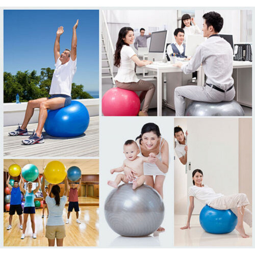 Hengsof Exercise Ball Anti-Burst Slip-Resistant 2000 lb 2