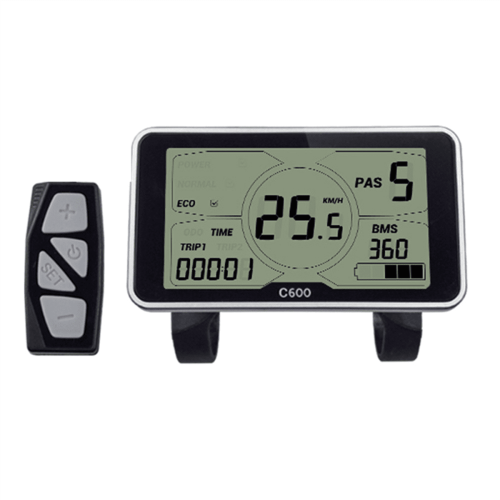 5S Protokol 24V 36V 48V LCD C600 Storskærm Elcykel Display 2