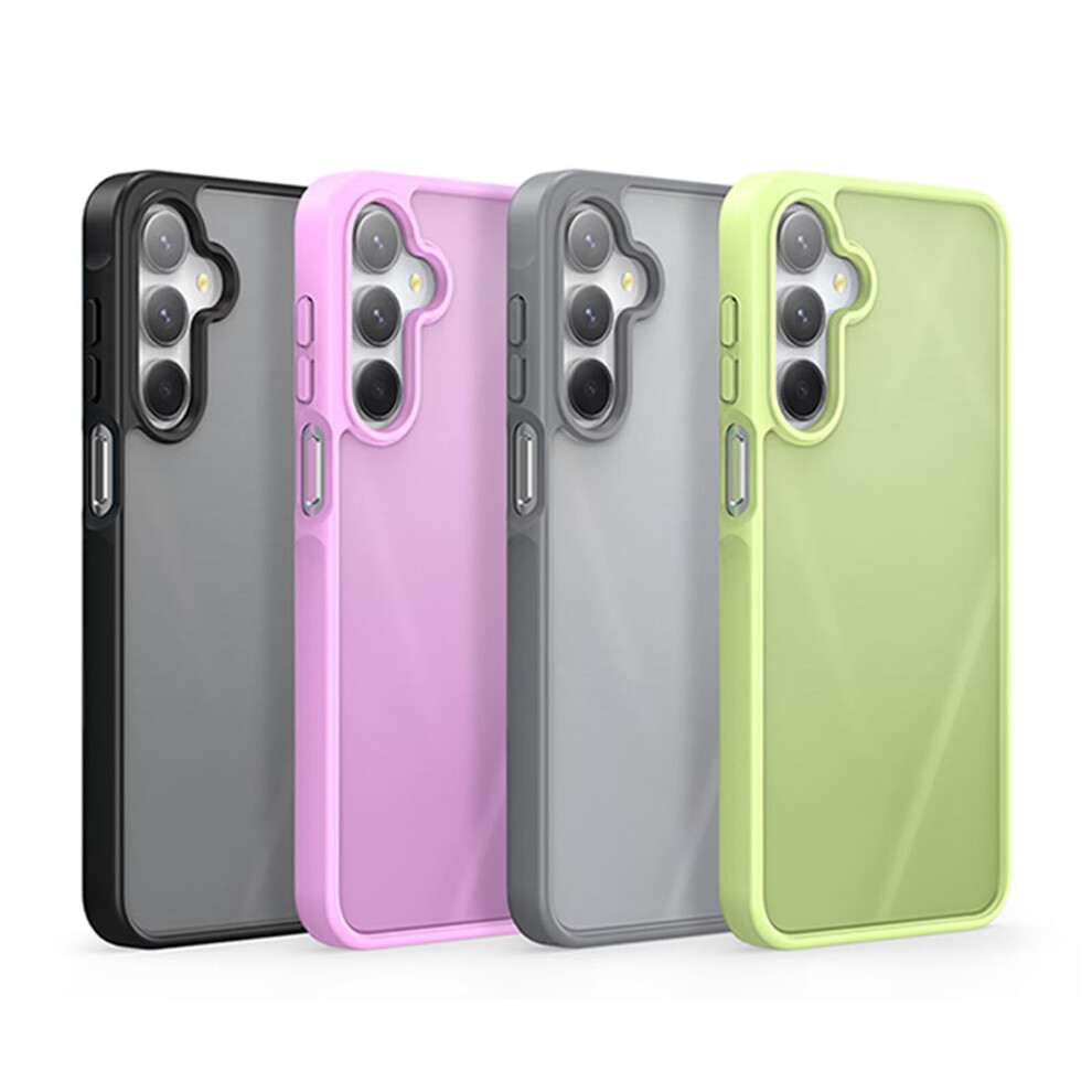 Slim Clear Frosted Shockproof Cover With Non Slip Grip And Precise Cutouts For Samsung Galaxy A36 5G Green 9351714753173