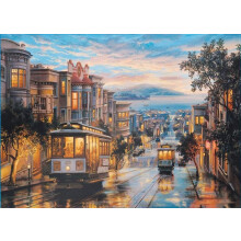 Jigsaw Puzzles 1000 Pieces for Adults Cable Car Heaven with Unique Piece Design and Non‑Glare Finish