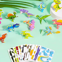 Dinosaur Party Favors Craft Kit 25pcs Bulk Set for Kids Classroom Rewards and Themed Decorations