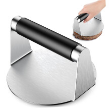 Burger Press Hamburger Patty Maker for Griddle with Ergonomic Grip Durable Meat Press for BBQ