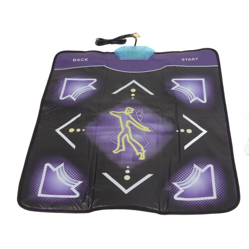 Dance Mat with 60 Exercise Modes, USB TV Dance Pad Compatible with PC, Durable US Plug Design