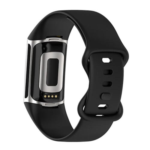 Curea din silicon compatibilă cu Fitbit Charge5Black (S) 1