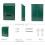 Green Wall Mounted Mailbox Lockable Security Design Rustproof Metal Construction for Home 5