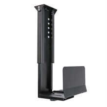 Wall Mounted CPU Stand Adjustable Width Metal PC Tower Holder for SpaceSaving Office Setup