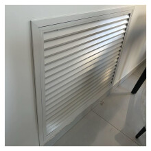 White Louvered Access Panel 15x20cm Waterproof Aluminum Inspection Door Easy Installation for Factory Warehouse