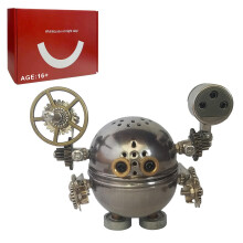 3D Metal Puzzle for Adults DIY Mechanical Robot Model Kit with 200+ Precision Pieces Desktop Art Ornament