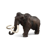 Realistic Plastic Mammoth Figurine Toy with Textured Detail Durable Plastic Prehistoric Animal Model