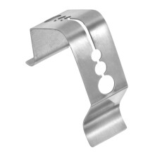 Food Thermometer Probe Clip Stainless Steel Holder, Adjustable MultiHole Design for Grill Cooking