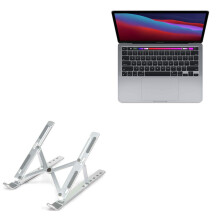 Adjustable Laptop Stand for MacBook Pro 13 M1, Ergonomic Elevation with Seven Angle Foldable Design
