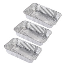 3pcs Disposable BBQ Drip Pan Set Aluminum Foil Grill Trays for Grease Collection and Fast Cleanup