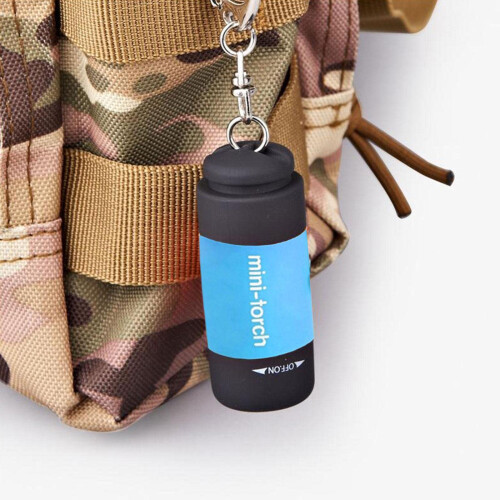 Mini LED Flashlight 5 Pack USB Rechargeable Keychain Torch Compact Pocket Light for Camping 2
