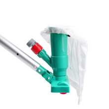 Pool Vacuum Cleaner with Extended Reach Pole for Small Pools and Spas, Efficient Debris Removal