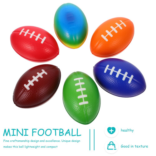 Zonh6Læder Rugbyfodbolde Mini Håndfodbolde Goodie Bag Stuffers 2