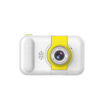 Kids Digital Camera with 4800W HD and AI Flip Lens, Compact White Children Camera Toy Gift