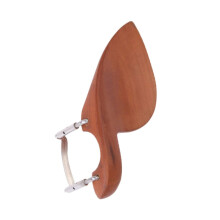 4/4 Violin Chinrest Solid Hardwood Support with Replaceable Comfort Pads for Adult Players