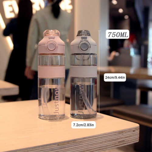 Draagbare waterfles 750 ml, lekvrije sportbeker 2