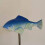 Ceramic Koi Fish Garden Statue Antique Copper 1 Piece 2