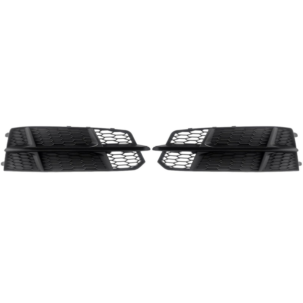 Honeycomb Front Fog Grille Cover For Audi A6 S6 Sline 20162018 Stylish Front Upgrade Black/Light 9351714755658