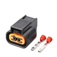 2 Pin Waterproof Automotive Connector Set, Durable Fog Lamp Wiring Plug PB62502027 (5 Sets)