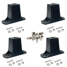 4 Pack Luggage Feet Replacement Kit with Screws, Universal Fit Rubber Feet for Suitcase or Speaker Cabinet