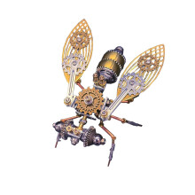 3D Metal Puzzle for Adults, 165PCS Steampunk Fly DIY Mechanical Model Kit, Creative Home Decor Gift