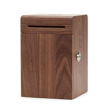 Wooden Piggy Bank for Kids Shatter Proof Coin Jar Natural Wood Decorative Savings Bank Gift Idea