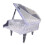 DIY Crystal Piano Puzzle Educational Building Kit White ABS Polished Model for Creative Display 1