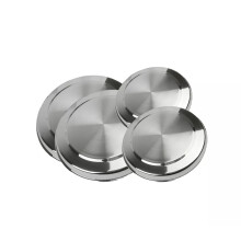 Stainless Steel Hob Covers Set 4pc Electric Cooker Ring Protectors 17cm & 21cm Heat Resistant Stove Covers Kitchen Protector Set