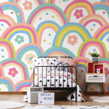 (Large (3.5m X 2.8m)) Rainbow Wobble - Pink