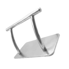 Adjustable Stainless Steel Salon Chair Footrest with Easy Attachment, 2Piece Durable Pedal for Barber and Hairdressing Chairs