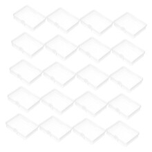 20pcs Plastic Organizer Boxes with Hinged Lids for Beads Craft Supplies Small Parts Storage